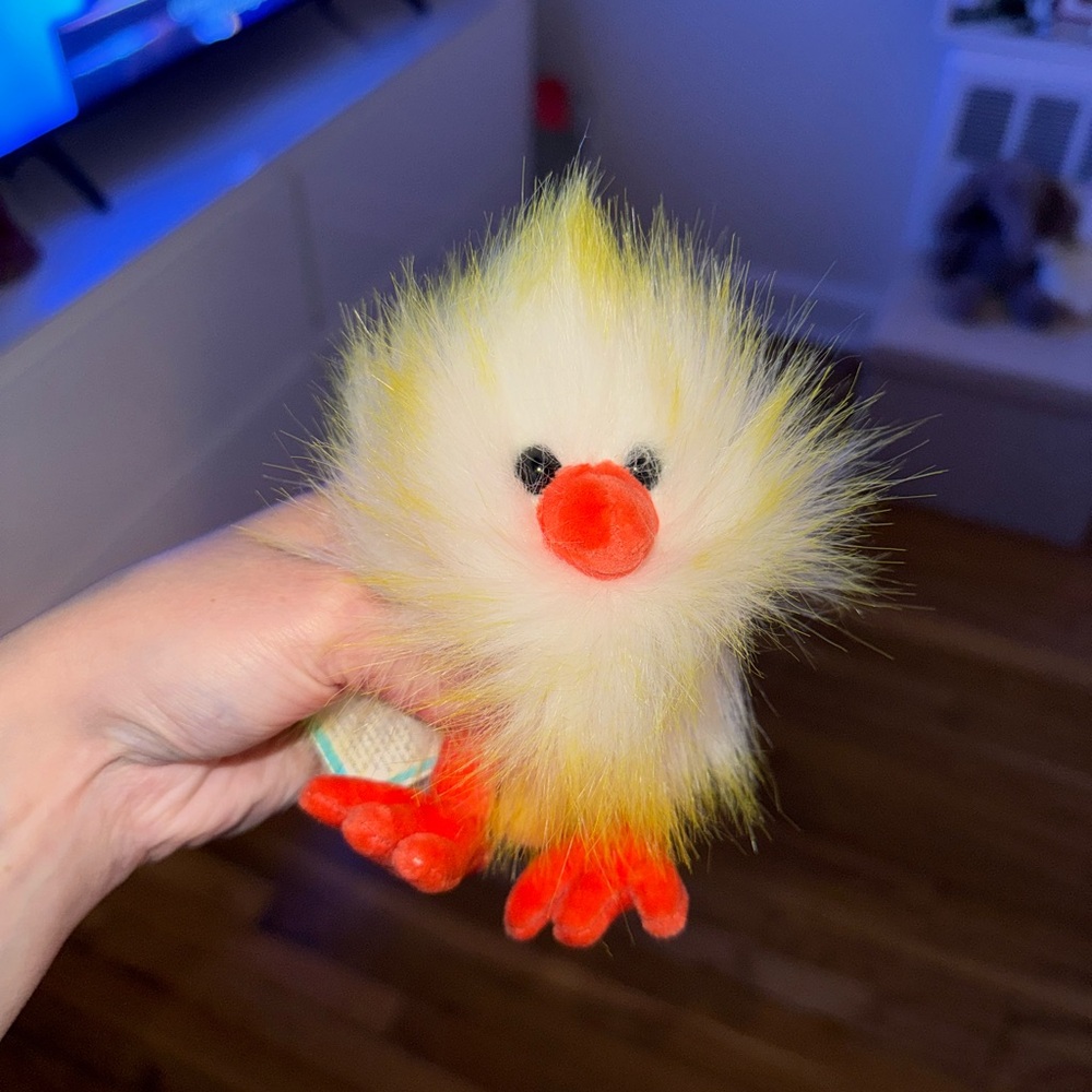 Yellow and White Crazy Chick Jellycat